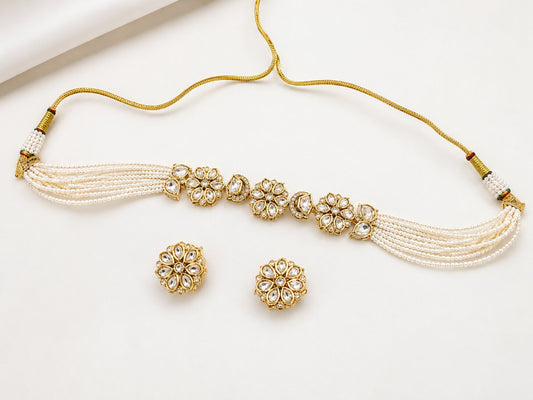 Eiraa Kundan Necklace set with earrings
