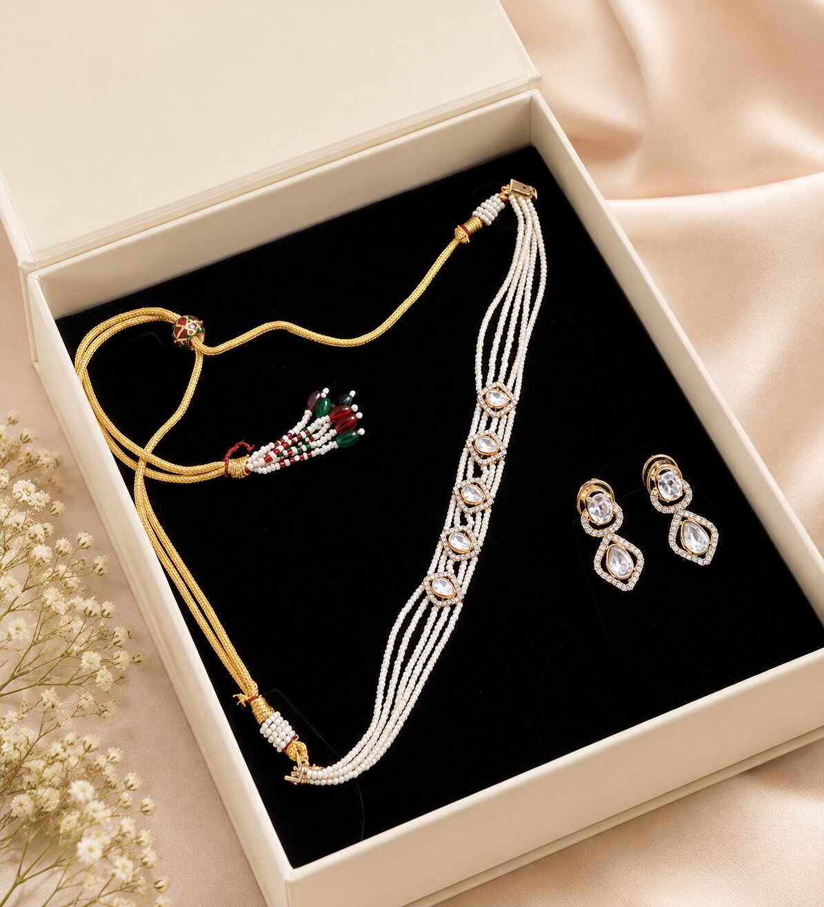 Deora Kundan Necklace set