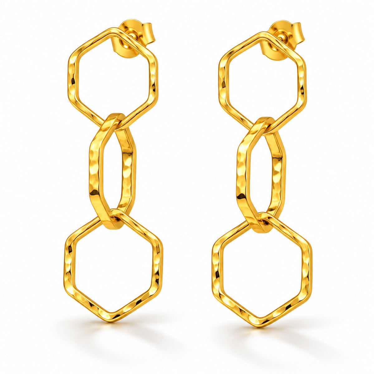 Zaria Brass Earrings