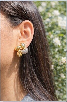 Maison Knot Golden earrings