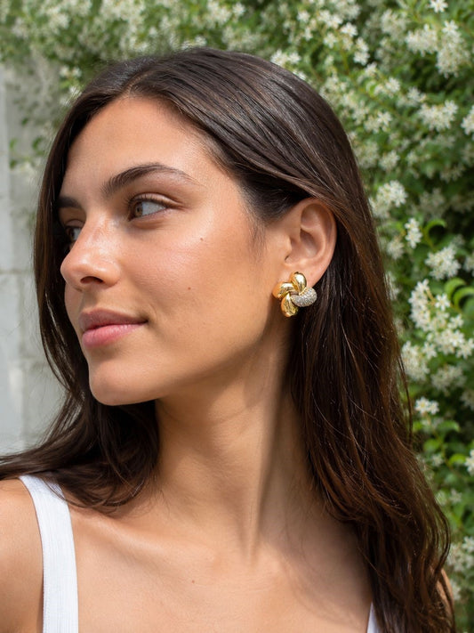 Maison Knot Golden earrings