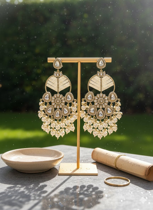 Gulnoor Indian traditional Jhumka earrings