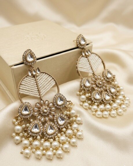 Gulnoor Indian traditional Jhumka earrings