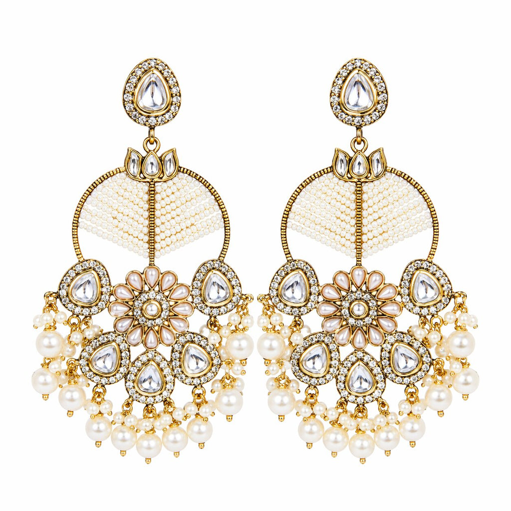 Gulnoor Indian traditional Jhumka earrings