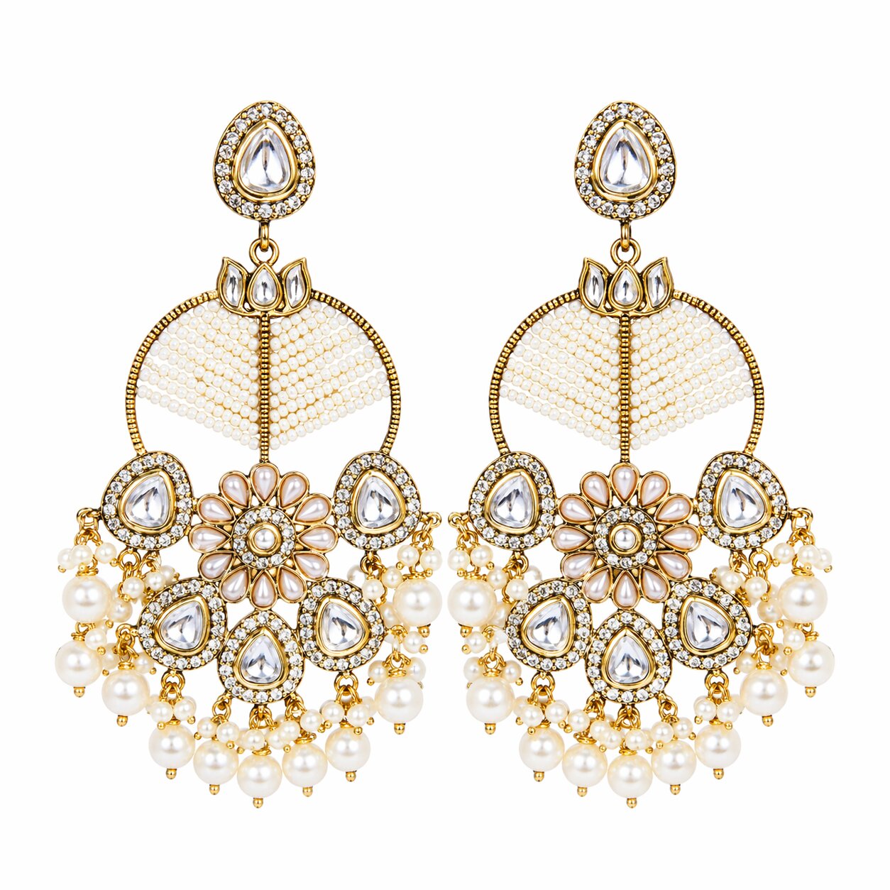 Gulnoor Indian traditional Jhumka earrings