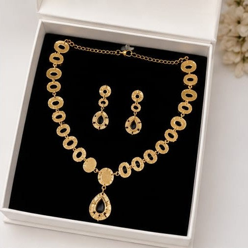 Devika Maroon Indian Traditional Necklace Set