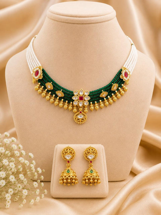 Yashasvi set with jhumka