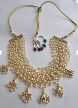 Sanskriti Pearl Choker with Drops Necklace