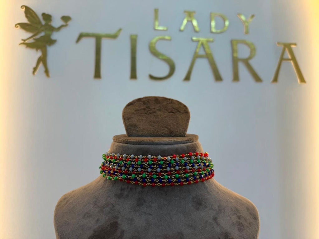 Multicolor beads Layered Necklace Set