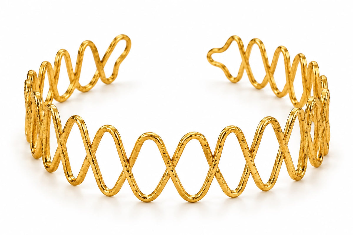 Evara Brass Choker - Adjustable