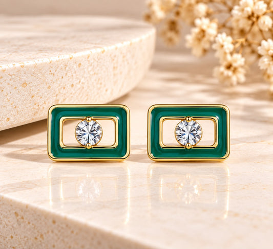 Ace stud earrings