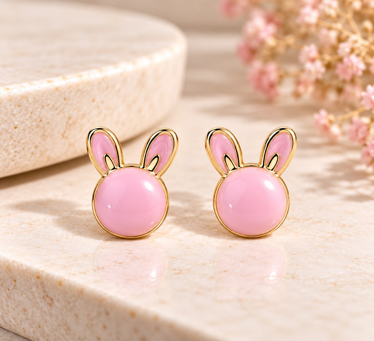 Bunny stud earrings