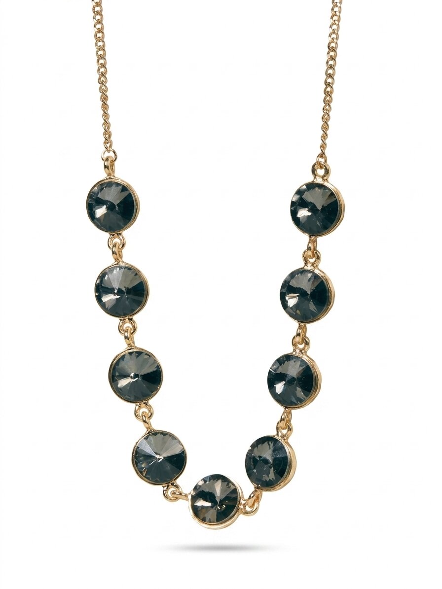 Black pearl choker necklace